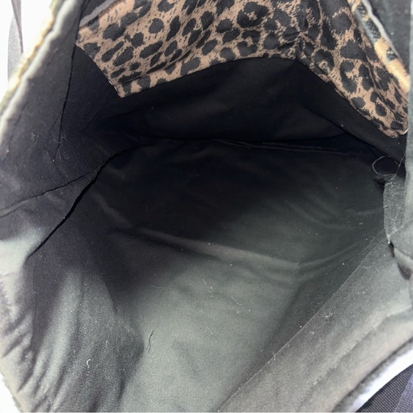 Leopard Print Tote Bag Book Bag Handcrafted - Picture 3 of 9